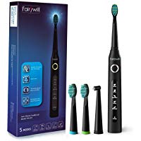Cepillo de dientes el&eacute;ctrico fairywill recargable con sonico tecnolog&iacute;a,cepillo dental electrico impermeable fw-507 negro