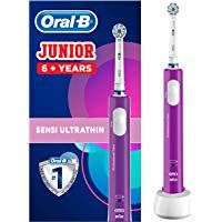 Oral-B Junior - Cepillo El&eacute;ctrico Recargable para Ni&ntilde;os a Partir de 6 A&ntilde;os, Morado