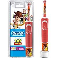 Oral-B Kids - Cepillo El&eacute;ctrico Recargable con Tecnolog&iacute;a de Braun, 1 Mango de Toy Story de Disney Pixar, Apto para Ni&ntilde;os Mayores de 3 A&ntilde;os