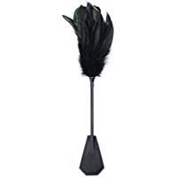 Babysbreath Couple Flirting Toy Feather Tickler Whip and Spanking Paddle Pat for Sexy Game 48cm