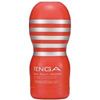 Tenga Original Vacuum, Masturbador, 6.9 x 15.50 x 6.9 cm, Color Rojo/Gris - 125 gr