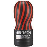 Tenga Air Tech Strong, Funda Masturbadora, 6.9 &times; 15.5 x 6.9 cm, Color Rojo/Negro - 235 gr