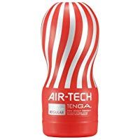 Tenga Air Tech Regular, Funda Masturbadora, 6.9 &times; 15.5 x 6.9 cm, Color Rojo/Gris - 235 gr
