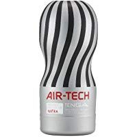 Tenga Air Tech Ultra, Funda Masturbadora, 10cm x 18 x 7 cm, Color Gris/Negro - 361 gr