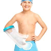 Doact Ni&ntilde;o de Protector de Escayola, Impermeable y La Cubierta Reutilizable Del Vendaje Mantiene Los Moldes Secos, La, Para La Ducha, Mu&ntilde;eca y Dedos para Quemar Heridas(19")