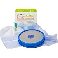 Protector para pierna escayolada, reutilizable, para adultos, de Fit Life Health. Funda impermeable y cierre sellado para ba&ntilde;o o ducha, unisex