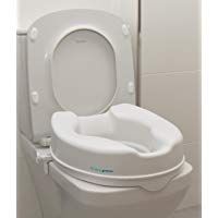 OrtoPrime Elevador WC sin Tapa | Altura 10 Cent&iacute;metros | Asiento de Inodoro Ortop&eacute;dico con cierres Laterales de Seguridad | Fijaci&oacute;n Universal Adaptable | Peso Soportado 190 Kilogramos