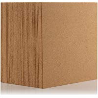 Azulejos de corcho natural de 300 x 300 mm (4 mm de grosor) para suelo/pared/bricolaje (paquete de 9)