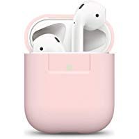elago Funda Silicona Compatible con Aud&iacute;fonos Apple AirPods 1 & 2 (LED Frontal Visible) - Soporta Carga inal&aacute;mbrica, Extra Protecci&oacute;n, Sin Complicaciones - Lovely Rosa
