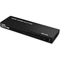 Splitter HDMI, NIERBO HDMI Duplicator Compatible con 4K 3D 1080p Full HD 1 Entrada x 16 Salidas HDMI Distribuidor para PS4 PS3 Xbox Nintendo Switch Chromecast y m&aacute;s Dispositivos HDMI