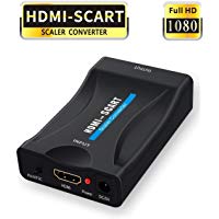 HDMI a Scart,GANA HDMI a Euroconector Conversor HDMI to Scart Convertidor de Video Audio Adaptador de se&ntilde;al para CRT TV, VHS VCR, DVD Recorder etc