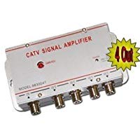 B-black Collar Amplificador Splitter Multiplicador se&ntilde;al TV De 1&nbsp;A 4&nbsp;Salidas Digital Terrestre