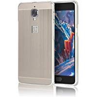 One Plus 3 Funda - Sunroyal&reg; Mirror Gris Metal Frame Aluminum Marco + PC Espalda Carcasa Bumper Parachoques Espejo Bumper Case Cover Ultra Delgado Slim High Quality Chic Stylish [Resistente a los Ara&ntilde;azos] Protector Caja del Tel&eacute;fono para One Plus 3 - "Por Favor Quita la Pelicula Protectora Antes de Uso"