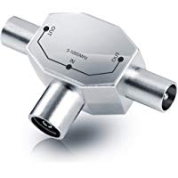 CSL - Distribuidor de Antenas Totalmente blindado (bidireccional) | Distribuidor bidireccional para adaptadores TV/T | Acoplamiento coaxial | 2 Conectores coaxiales | DVB-T/BK | 5-1000 MHz