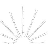 Viessmann 4354 - N universal catenaria 130-147 mm, 5 piezas [importado de Alemania]