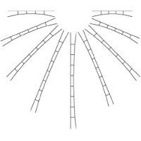 Viessmann 4355 - N universal catenaria 147-163 mm, 5 piezas [importado de Alemania]