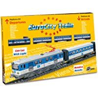 Servicios E Industrias Del Juguete 66-690 - Tren Eurocity Metalico Con Luz Puente Y Desvios