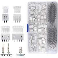 QLOUNI 560pcs JST-XHP Conector Cables Kit de 2,54 mm de Hembra Pin Header JST-PH 2/3/4/5 Pin Conector Enchufe Macho y Hembra