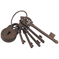 Set Llaves Antiguas Hierro 23 cm