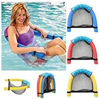 Silla de flotador de malla de dos tama&ntilde;os Aqua U-Seat piscina fideos Semi-open Hamaca Piscina Sling enviados en color al azar ( Size : 2.76"*61.18" )
