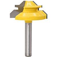 Uzinb Router Bloqueo Mitre bit 45 Grados Anchura 8x1-1/2 Tratamiento de la Madera Broca de 8 mm v&aacute;stago de la Fresa Fresas de elaboraci&oacute;n de la Madera