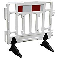 Valla de protecci&oacute;n Pro&sup2;Tect ASG-W, de pl&aacute;stico resistente a los rayos ultravioletas, largo x alto: 1100 mm x 580 mm, blanco