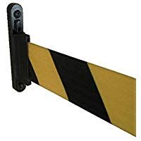 Soporte de pared para cinta de cierre Pro&sup2;Tect GAP-WK, ampliaci&oacute;n para poste separador de cinta, negro