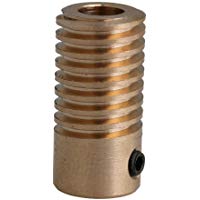 Yibuy Eje Compacto Simple de 5 mm de Di&aacute;metro de Agujero 0,5 M&oacute;dulos, Lat&oacute;n, 20 x 9,7 x 5 mm