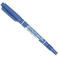 Blue Color Dual Tattoo Skin Marker Pen Scribe Kit De Suministros De Herramientas De Perforaci&oacute;n Del Cuerpo