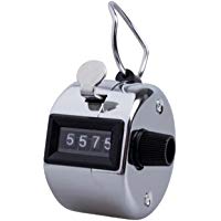 UEETEK Heavy Duty Metallic 4-Digit Number Clicker Handly Counter Contador de deporte Contador