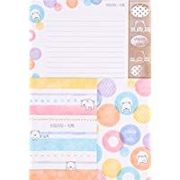 Juego papel de carta y sobres lindo oso c&iacute;rculo colores
