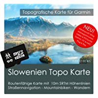 Eslovenia Garmin tarjeta Topo 4&nbsp;GB MicroSD. Mapa Topogr&aacute;fico de GPS Tiempo Libre para Bicicleta Senderismo Excursiones Senderismo Geocaching & Outdoor. Dispositivos de Navegaci&oacute;n, PC & Mac