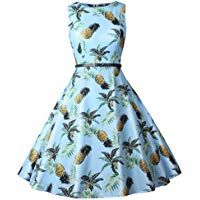 Vestido Vestido sin Mangas Uniforme con Estampado de Flores Chaleco para Mujer Dia de San Valentin Dress Peque&ntilde;o Fresco Skirt Briskorry