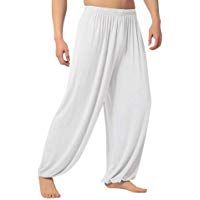 Pantalones Color S&oacute;lido Ropa de Yoga para Hombres, Briskorry Suelto Pants Deportivos C&oacute;Modo Pantal&oacute;n de Danza Transpirable Bombacha