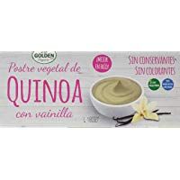 Golden Organic Postre Vegetal Crema de Quinoa con Vainilla - Paquete de 12 x 240 gr - Total: 2880 gr
