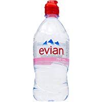 Evian 61287, Agua Mineral Natural con Tap&oacute;n Sport, 75 cl, 12 Unidades