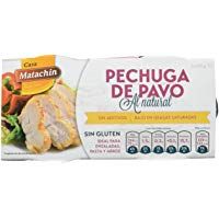 Casa Matach&iacute;n Conserva C&aacute;rnica de Pechuga de Pavo al Natural - Paquete de 16 x 180 gr - Total: 2880 gr