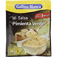 Gallina Blanca Salsa Pimienta Verde 50 gr - Pack de 6 (Total 300 grams)