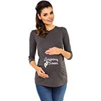 Zeta Ville&nbsp;&ndash;&nbsp;De Las Mujeres Maternidad Embarazo camiseta parte superior que llegan antes impresi&oacute;n&nbsp;&ndash;&nbsp;465&nbsp;C