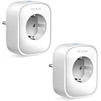 Enchufe Inteligente Wifi, Teckin Inal&aacute;mbrico Smart Mini Monitor de Energ&iacute;a del Z&oacute;calo del Interruptor Compatible con Alexa Echo Google Asistente, no se requiere Hub, con Control Remoto (2 PACK)