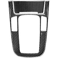 Bodbii Cigarrillos Encendedor del Coche Cambio de Engranaje del Panel de Control de Fibra de Carbono Cubre el Tipo de Pegatina de replacemnt para A4 A5 Q5 Q3 B8 A6