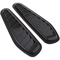 Cubierta Rejilla de Ventilaci&oacute;n Lateral de Capucha de Capo Turbo de Coche 2 PCS - Negro