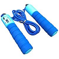Hnourishy Regulaci&oacute;n Profesional Ajustable Cuerda de Saltar Contador autom&aacute;tico Cuerda de Saltar Ejercicio f&iacute;sico Velocidad r&aacute;pida Contar Cuerda de Salto - Azul