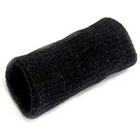 niceeshop(TM) 10 PC El&aacute;stico Dedo Mangas Baloncesto Soporte de Dedo de Deporte, Negro