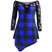 Luckycat Moda para Mujer Casual Off Shoulder Cold Shoulder Mejor Venta De Encaje Ribete Camiseta Blusa Tops Tops Mujer Verano Fiesta Abrigos Invierno De Mujer Oto&ntilde;O