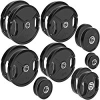 CP. Discos de Pesas Deporte ol&iacute;mpico Goma 1 par de Pesas de 50 mm para Barras, de 1,25 kg - 25 kg por par