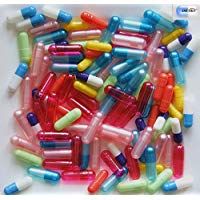 Dr T & T 1000&nbsp;surtidos tama&ntilde;o y color vac&iacute;as Gelatine Gelatine C&aacute;psulas gr&ouml;&szlig;e00,0,1,2,3,4