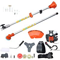 Pgige 52cc Gasoline Garden Brush Cutter Universal Grass Trimmer con Correa para el Hombro Cortadora de C&atilde;&copy;Sped de Mano Durable Multi Herramienta