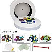 COE 90 de fusi&oacute;n de vidrio Con Kit grande de microondas horno de microondas horno Set 8pcs