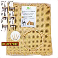 Kit para reparaci&oacute;n, sustituci&oacute;n, recambio, para sillas de paja de Viena (para 6 asientos)